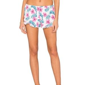 Spiritual Gangster Shorts, Ruffle Hibiscus 🌺